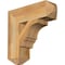 Ekena Millwork Balboa Craftsman Rough Sawn Bracket, Western Red Cedar, 4"W x 14"D x 14"H BKT04X14X14BOA04RWR - alternate 1